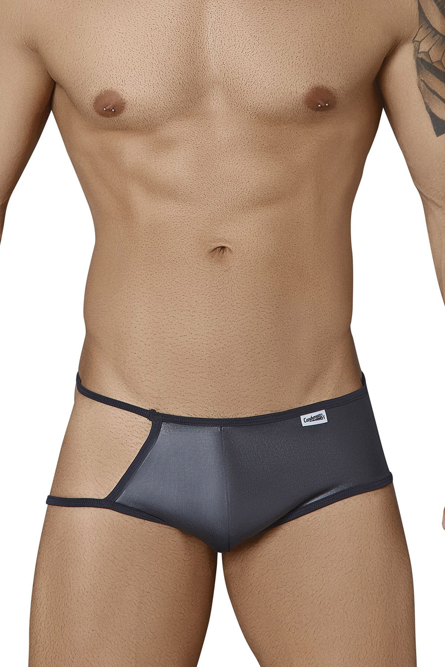 Candyman Black Open Side Jock-String