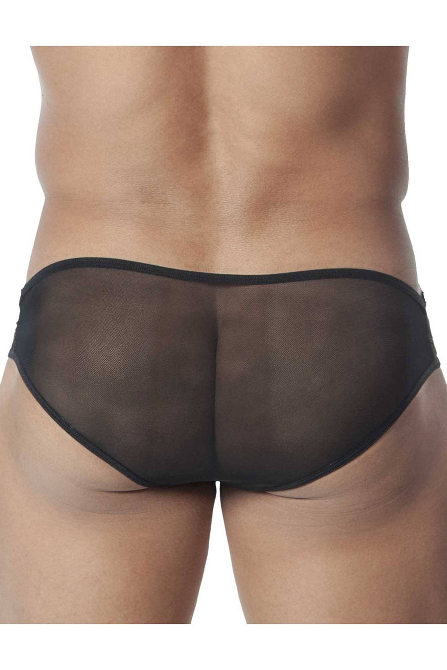 Candyman Black Sheer-Lace Bikini Brief