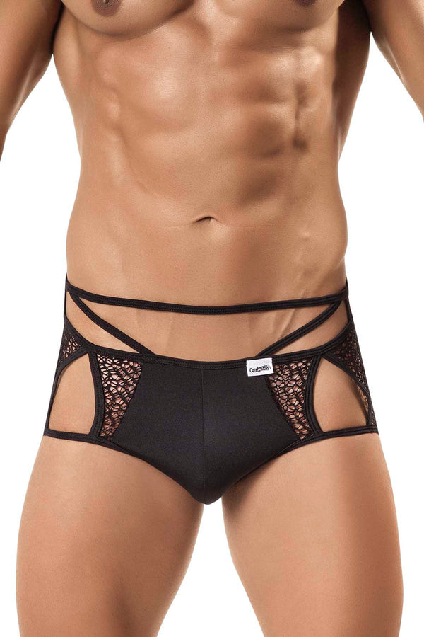 Candyman Black String Mesh Brief
