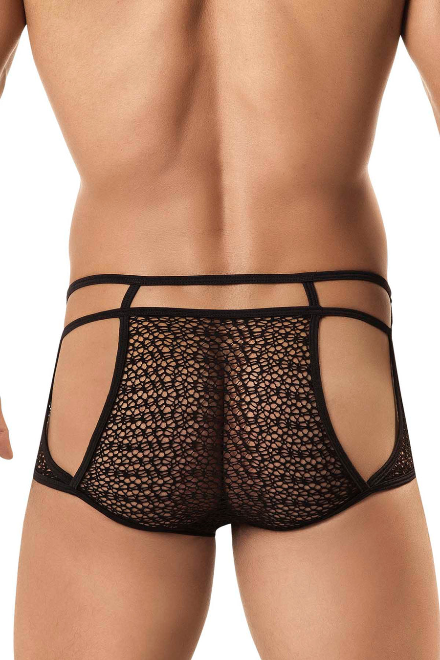 Candyman Black String Mesh Brief