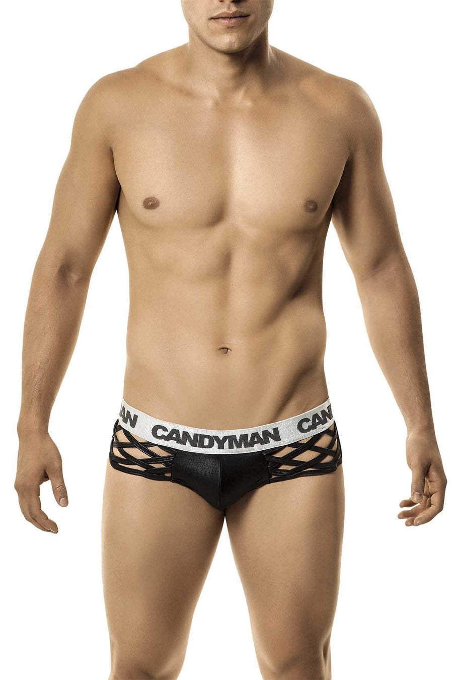 Candyman Black Webbed Brief