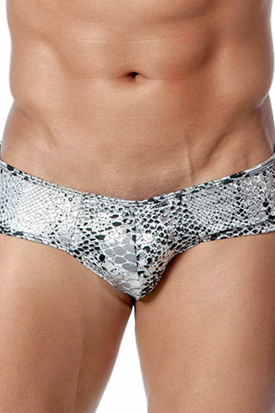 Candyman Grey Snakeskin Jock-String