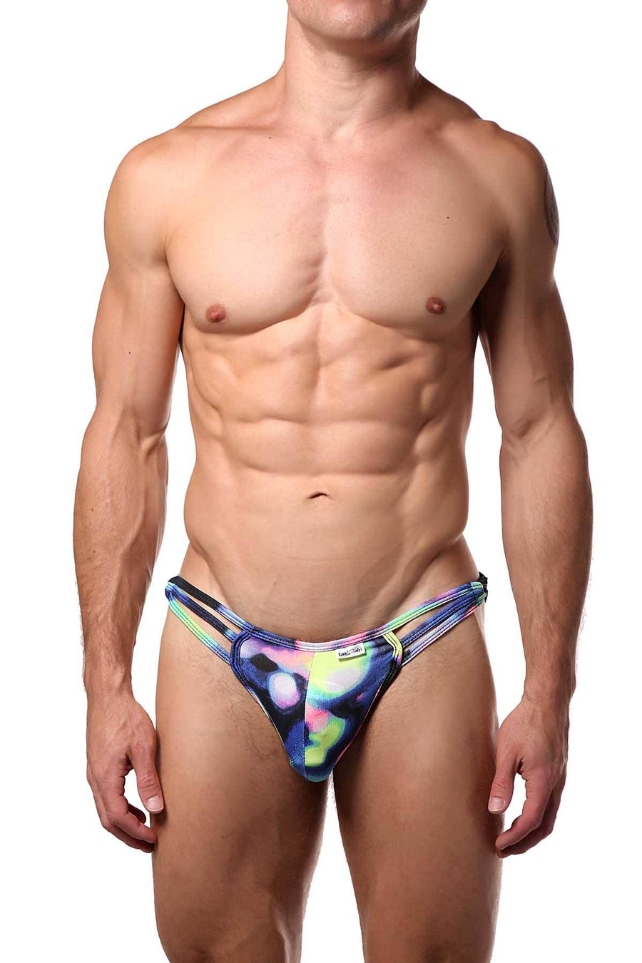 Candyman Multi-Colored Jock-Thong