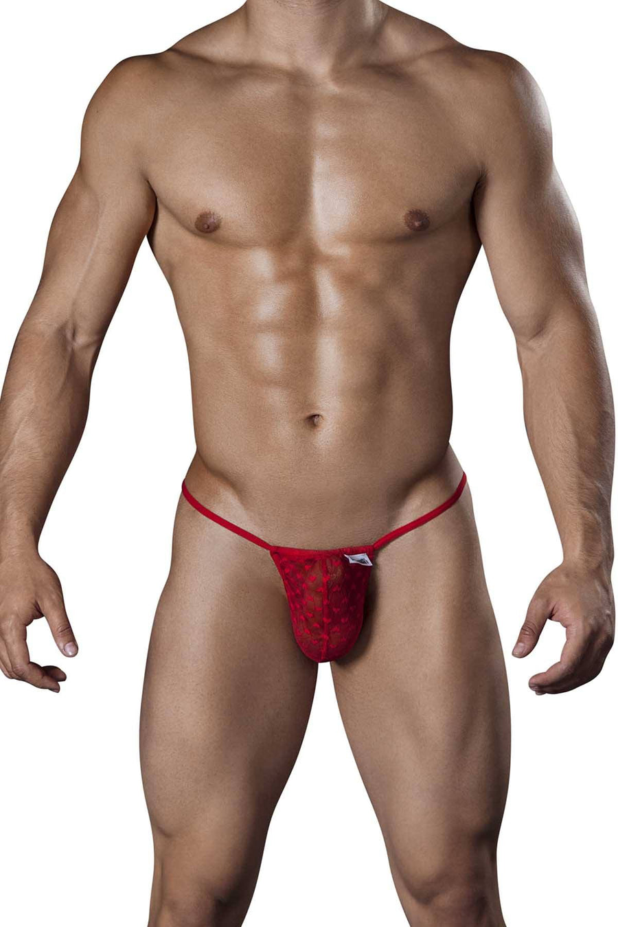 Candyman Red Lace String Thong