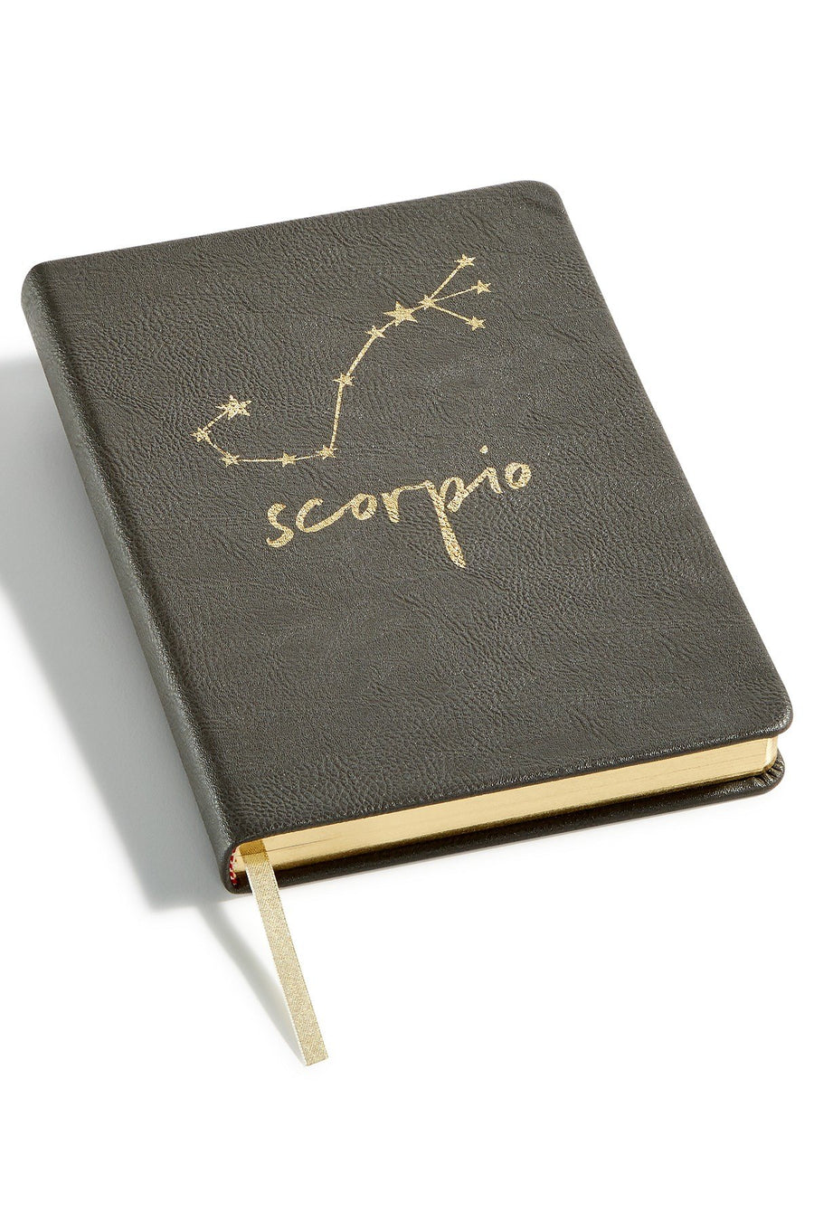 Celebrate Shop Grey-Black SCORPIO Zodiac Faux-Leather Notebook