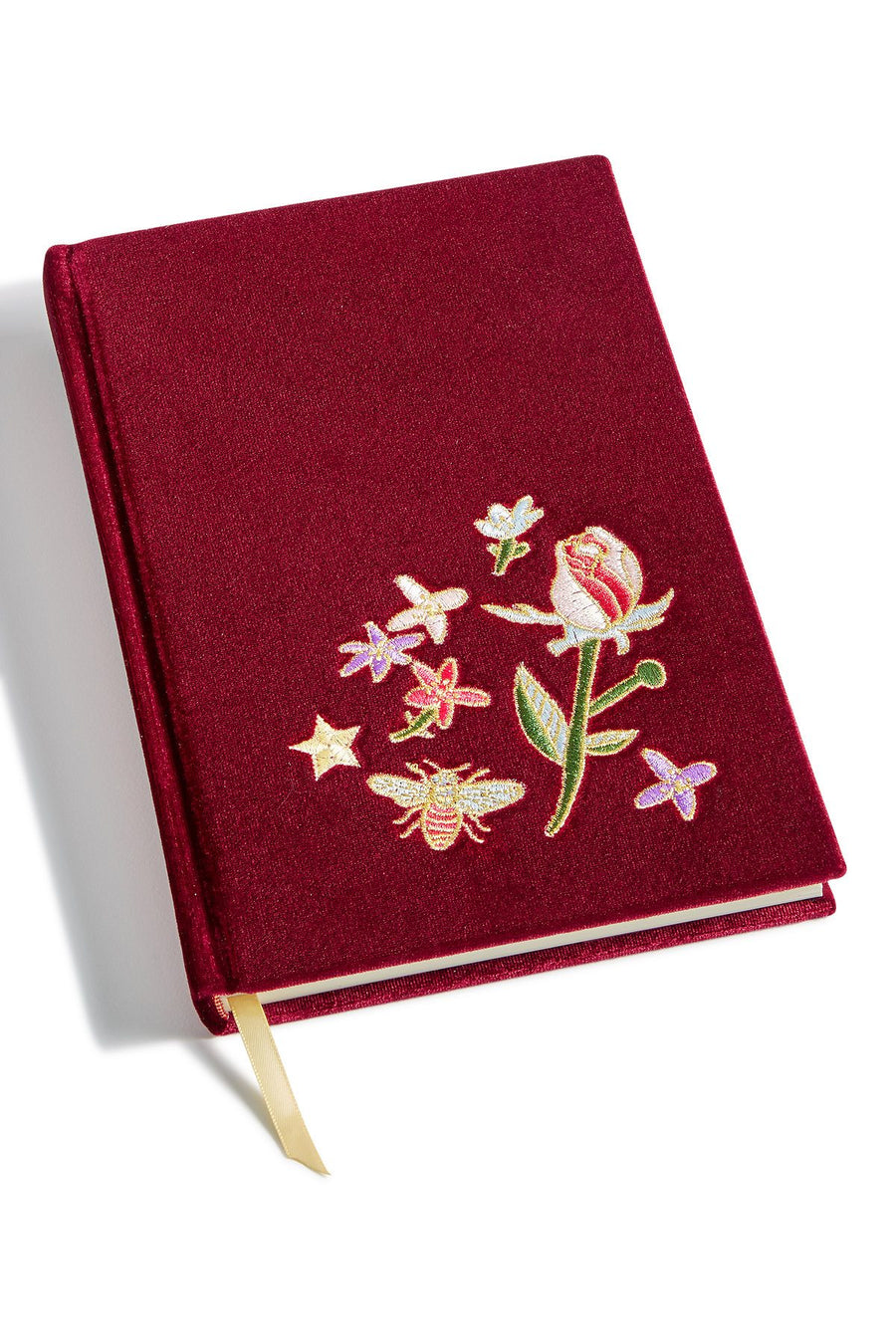 Celebrate Shop Maroon Embroidered Velvet Journal