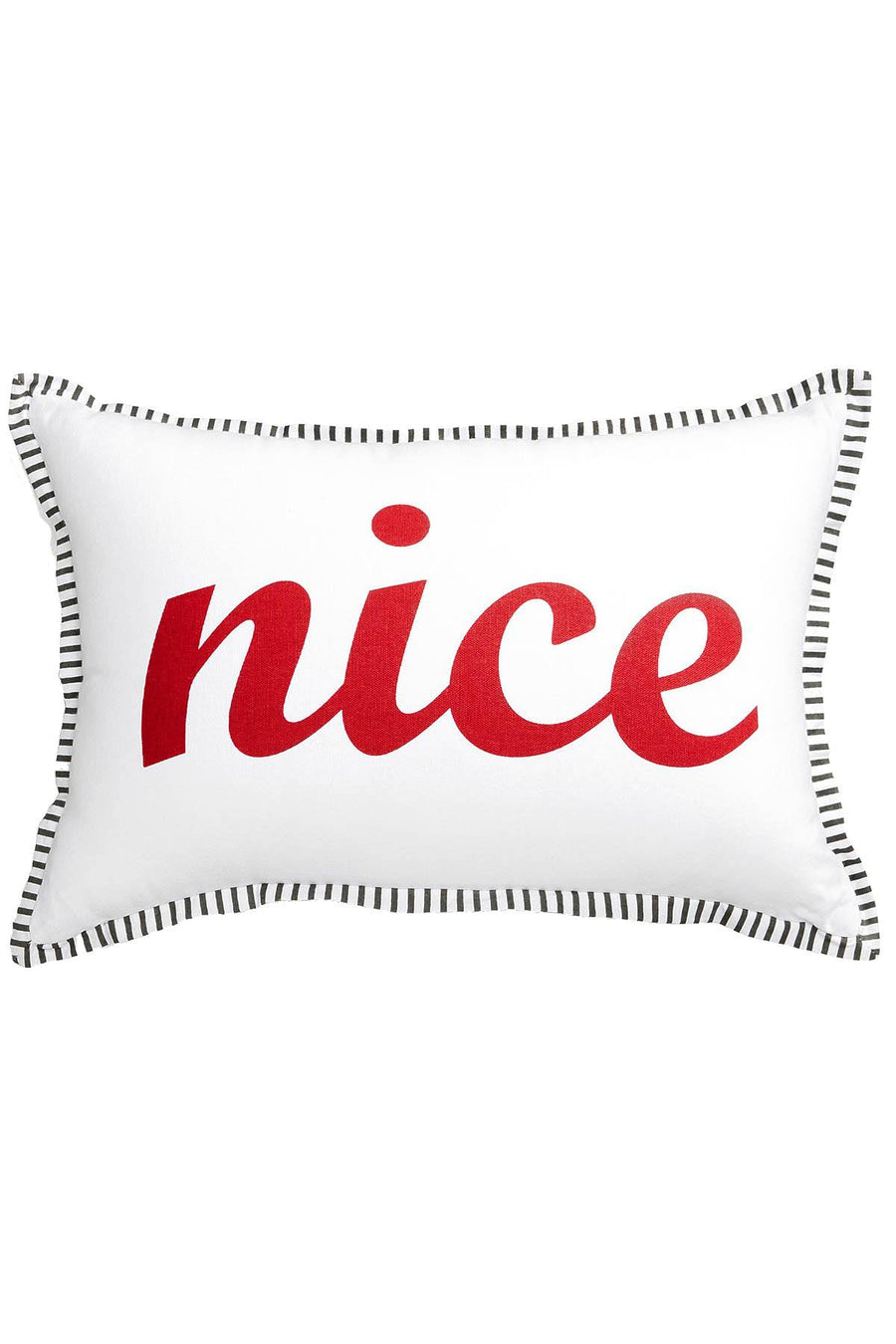 Celebrate Shop Naughty And Nice 13x20 Reversible Throw Pillow