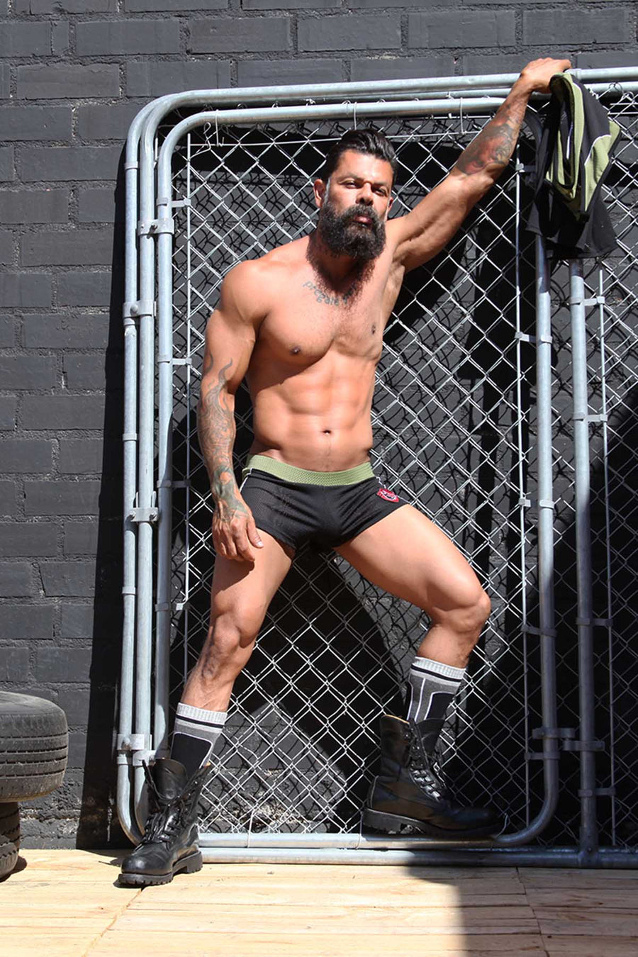 CellBlock 13 Army-Green United Puppy Short/Jock Duo