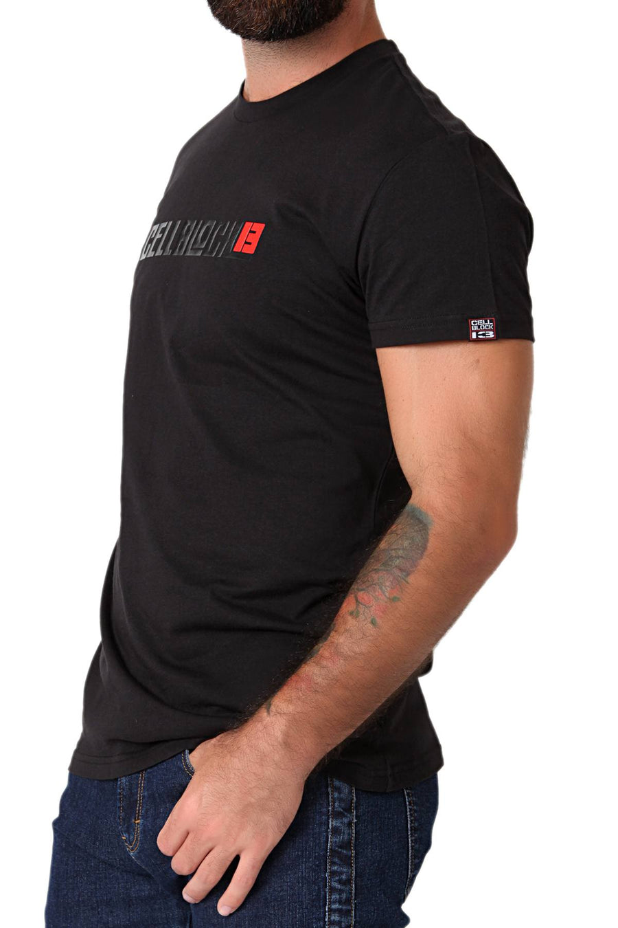 CellBlock 13 Black Original Logo Crew Neck T-Shirt