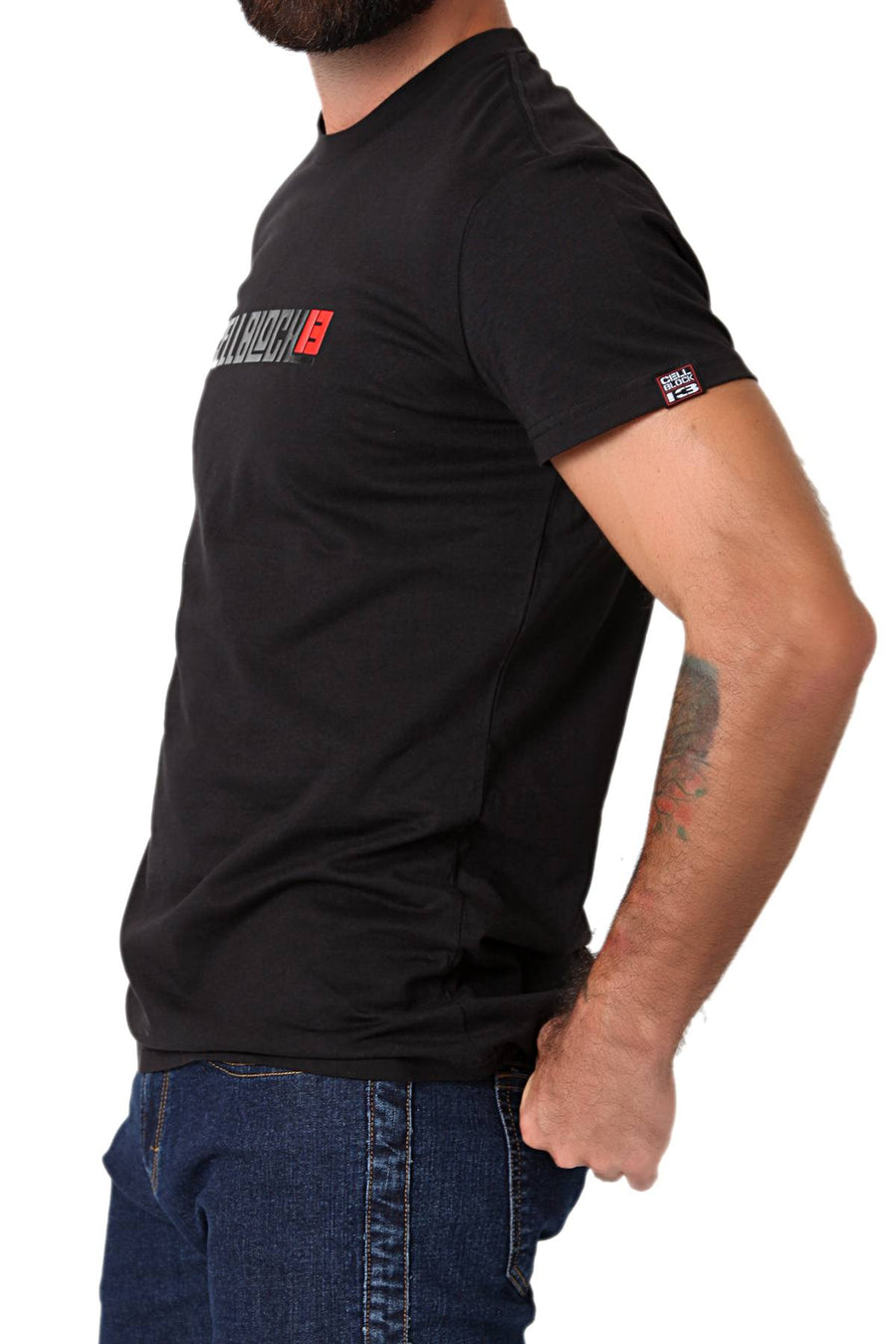 CellBlock 13 Black Original Logo Crew Neck T-Shirt