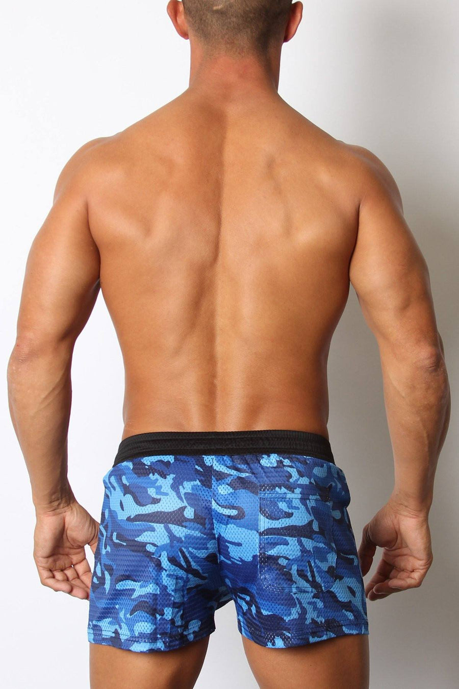 CellBlock 13 Blue Foxhole Camo Mesh Short w/ Built in Pouch
