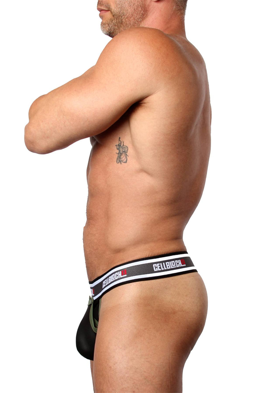 CellBlock 13 Covert Thong in Green
