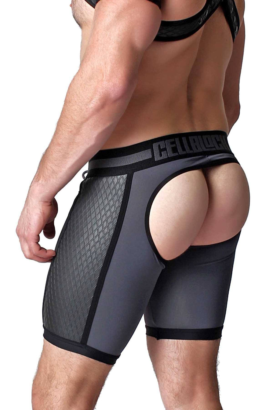 CellBlock 13 Grey Gridiron Jock-Short