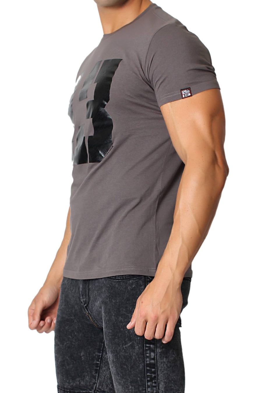 CellBlock 13 Grey Logo "13" Crew Neck T-Shirt