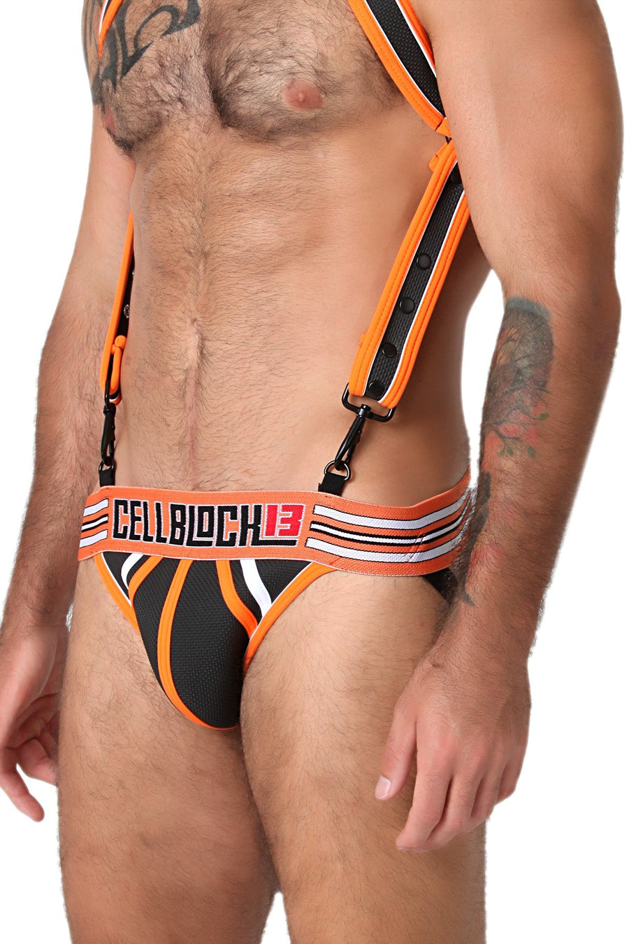 CellBlock 13 Orange Neoprene Rogue Jockstrap
