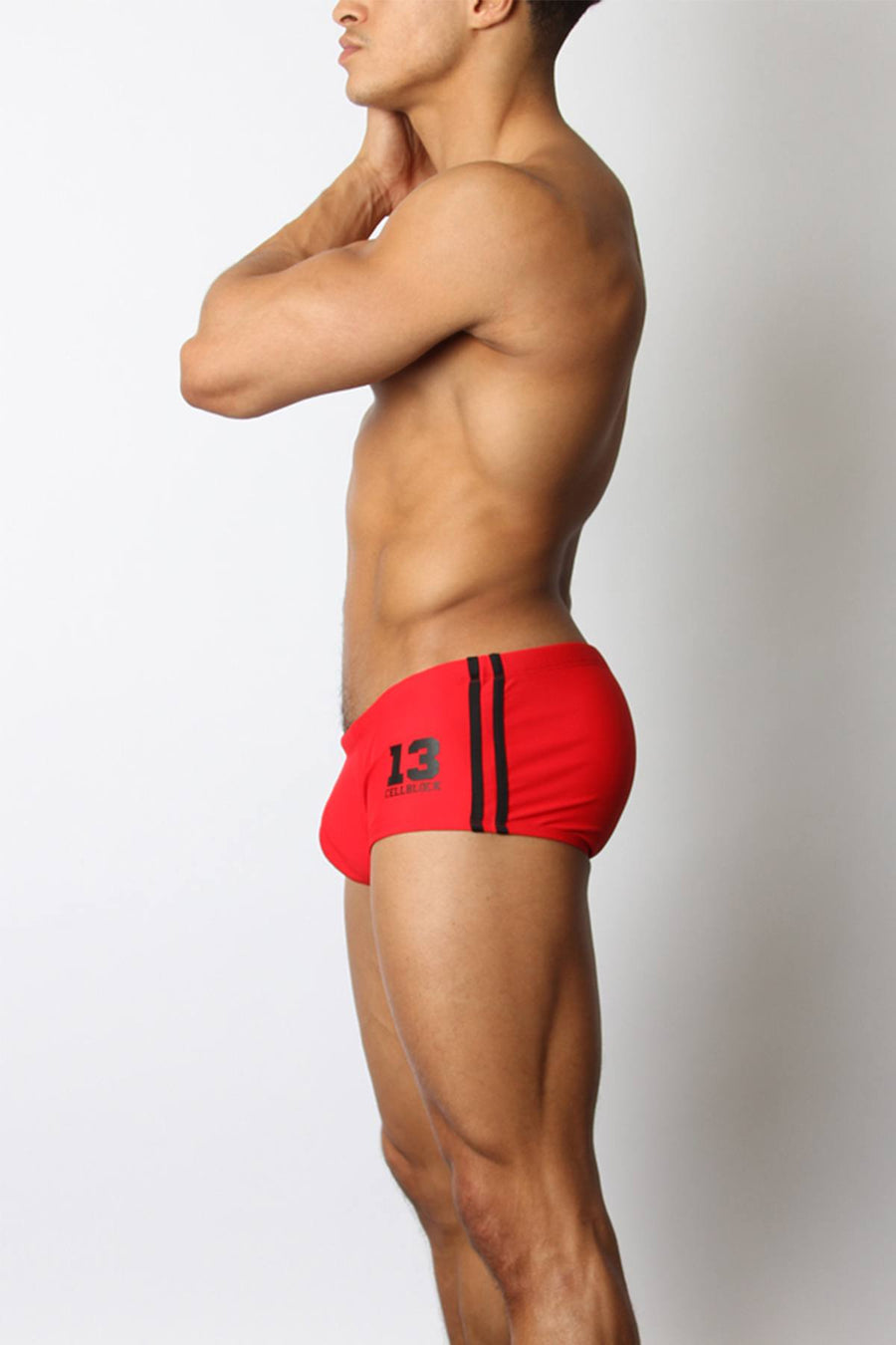 CellBlock 13 Red Breaker Swim Trunk