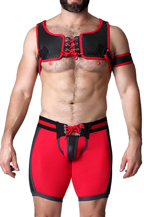 CellBlock 13 Red Gridiron Jock-Short