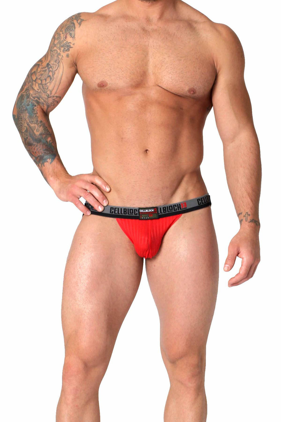 CellBlock 13 Red Ward-13 Seamless Jockstrap
