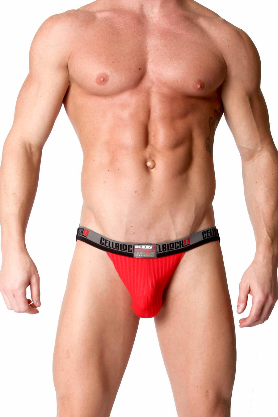 CellBlock 13 Red Ward-13 Seamless Jockstrap