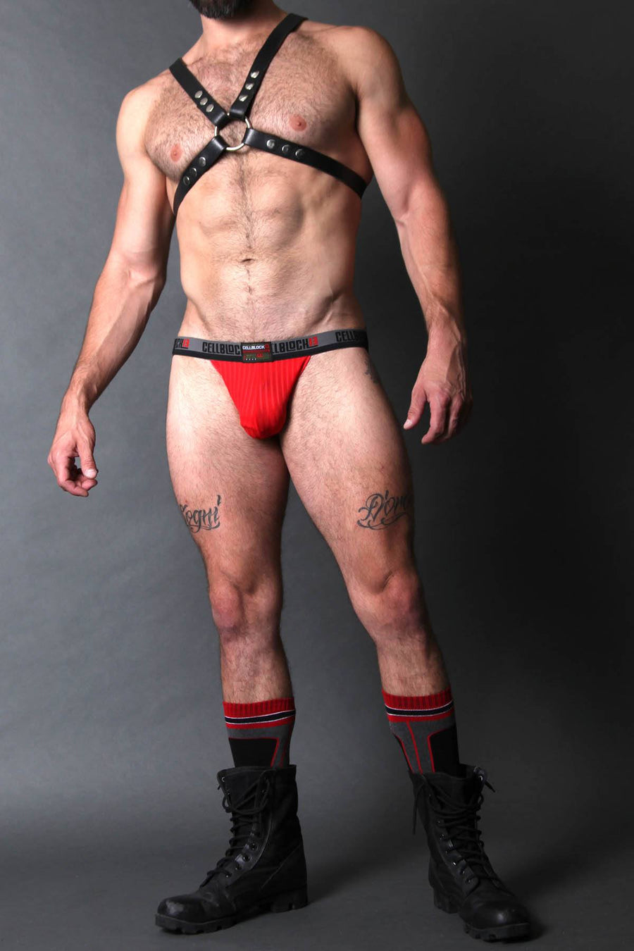 CellBlock 13 Red Ward-13 Seamless Jockstrap