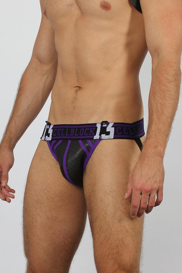 CellBlock 13 Sniper Purple Neoprene Jock w/ Side Pocket
