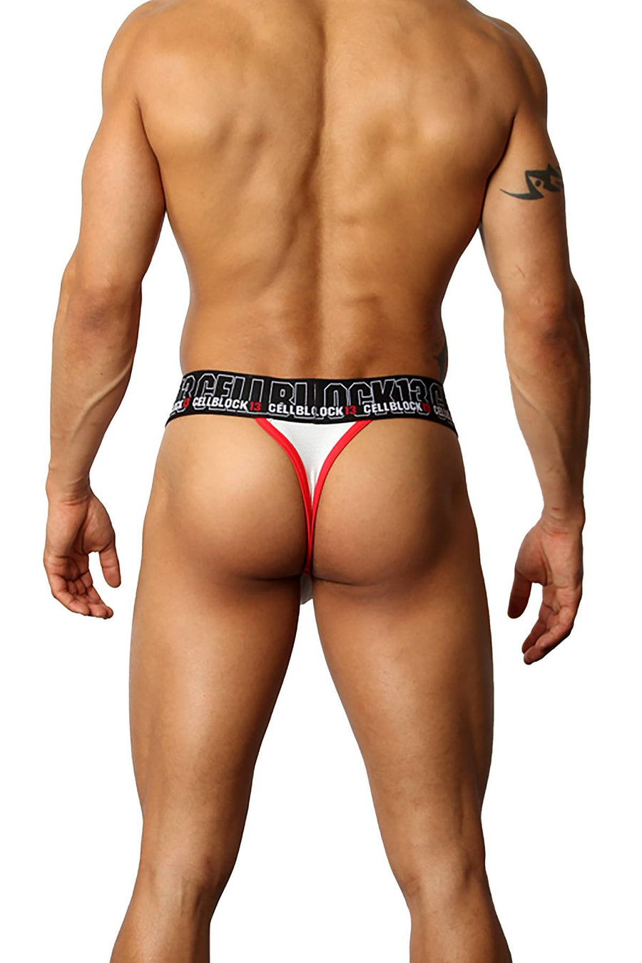 CellBlock 13 White Back Alley C-Ring Thong