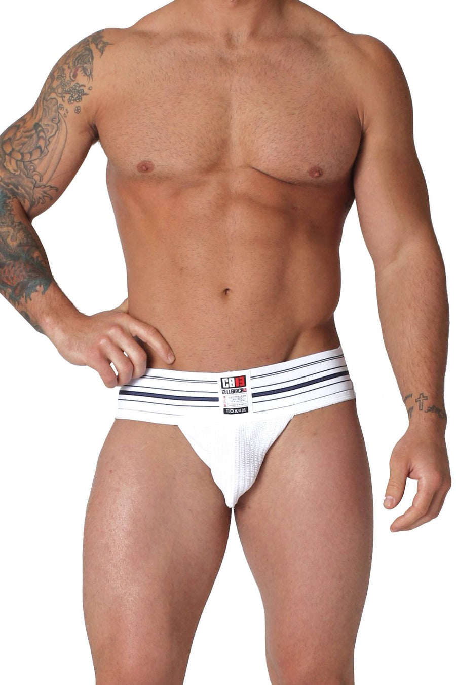CellBlock 13 White Fullback Jockstrap