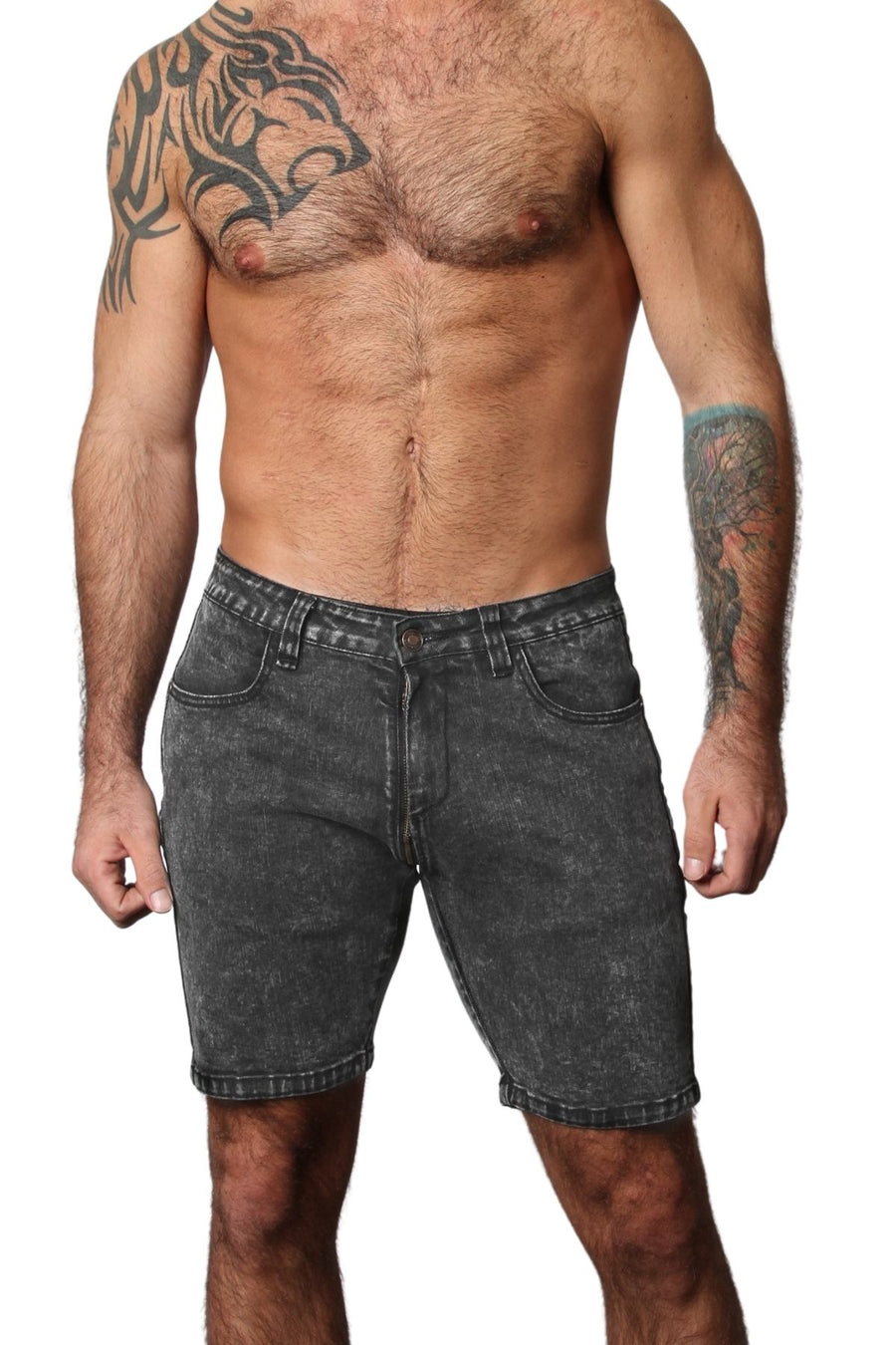 Cellblock 13 Axis Denim Zipper Short