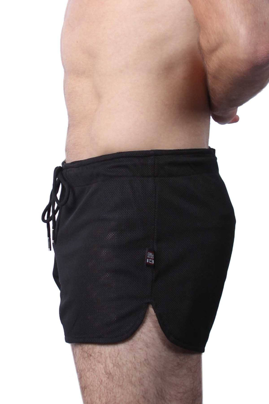 Cellblock 13 Black Midfield Mesh Reversible Short