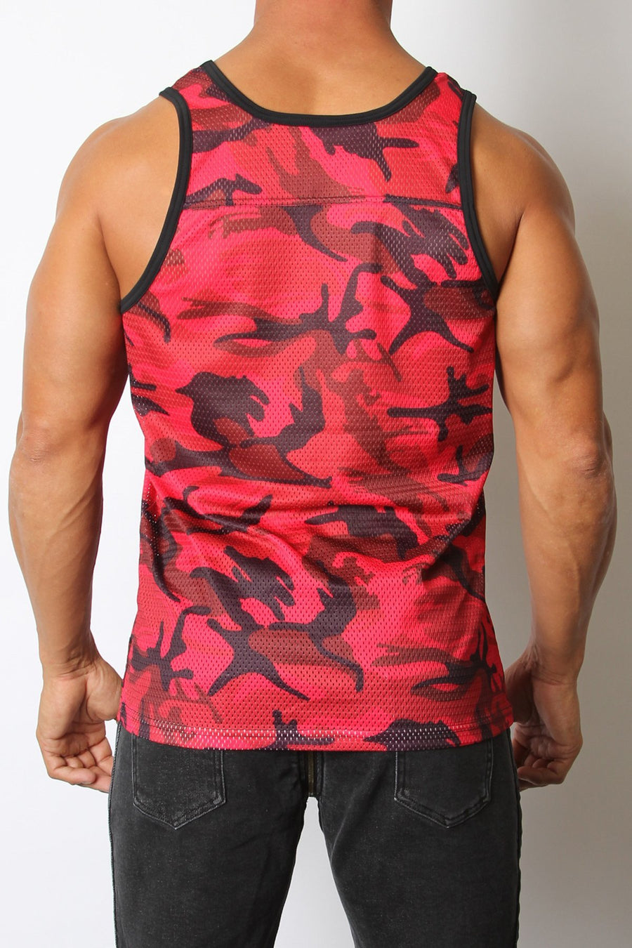 Cellblock 13 Red Foxhole Camo Mesh Tank Top