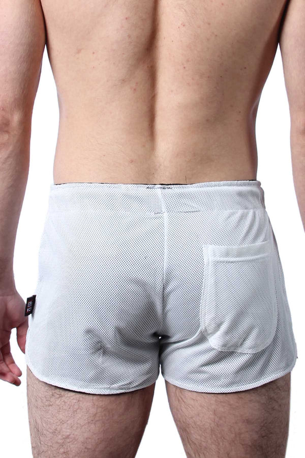 Cellblock 13 White Midfield Mesh Reversible Short