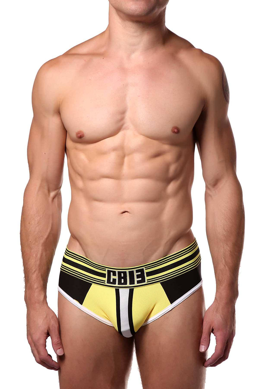 Cellblock 13 White/Yellow/Black Cellmate Jock-Brief