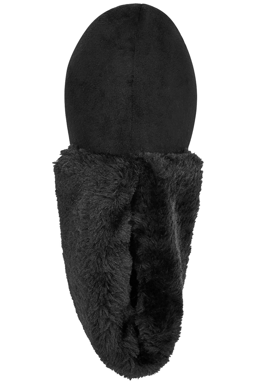 Charter Club Intimates Black Microvelour Memory Foam Bootie Slippers