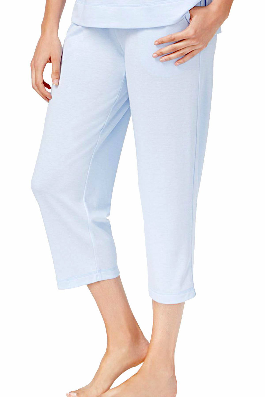 Charter Club Intimates Blue-Alder Relax Knit Cropped PJ Pant