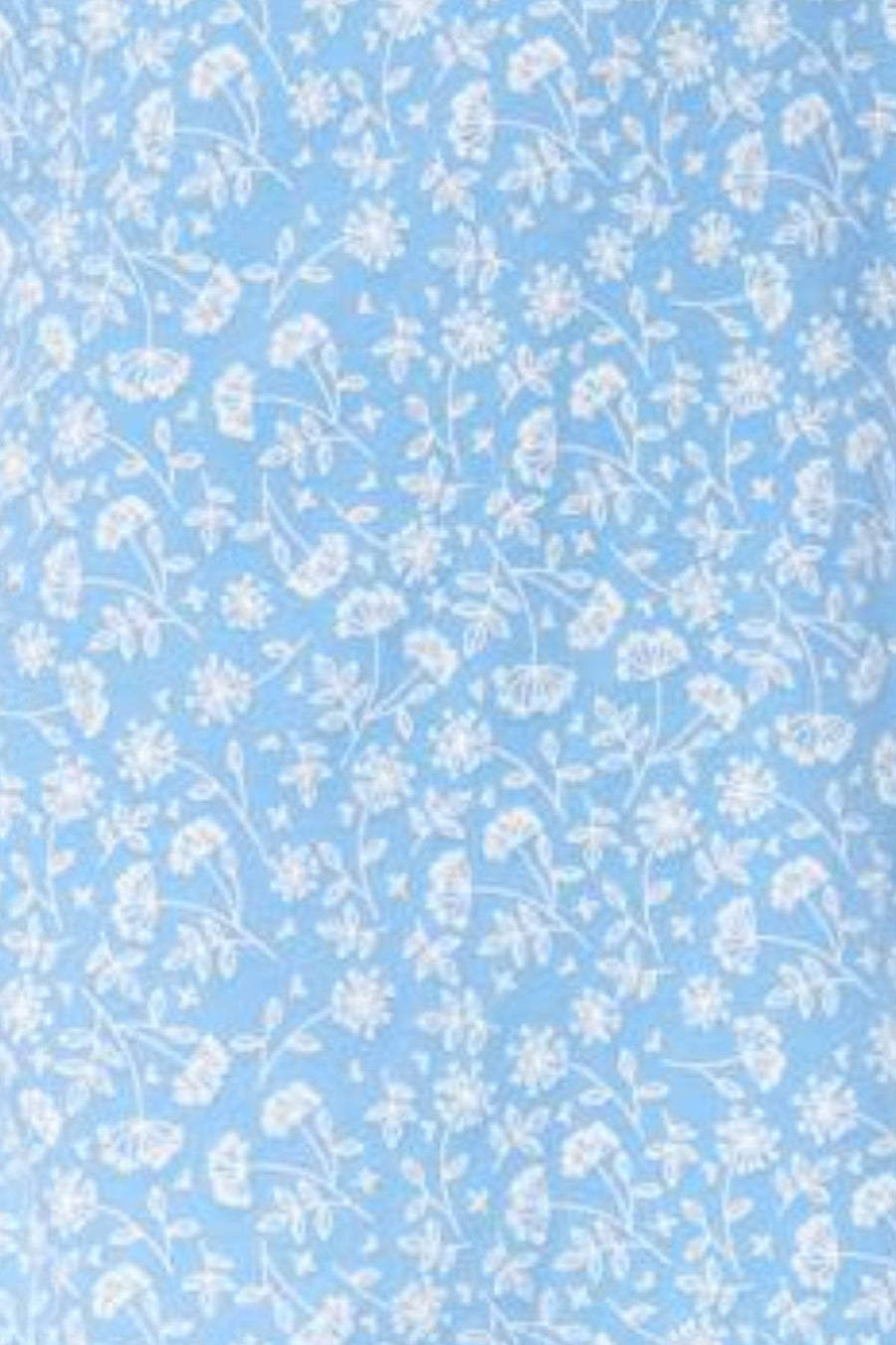 Charter Club Intimates Blue/White Dandelion-Printed Picot-Trim Sleepshirt