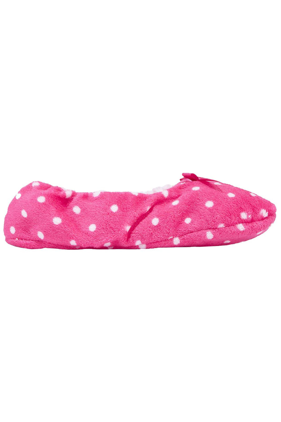 Charter Club Intimates Candy-Pink Fizz-Dot Printed Slipper Socks