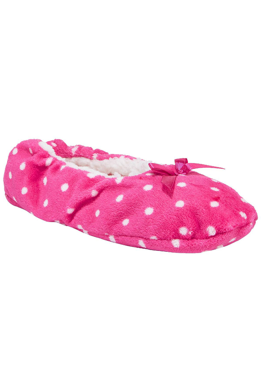 Charter Club Intimates Candy-Pink Fizz-Dot Printed Slipper Socks