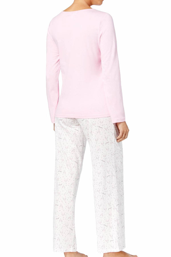 Charter Club Intimates Champagne-Bubbly Printed Pajama Set