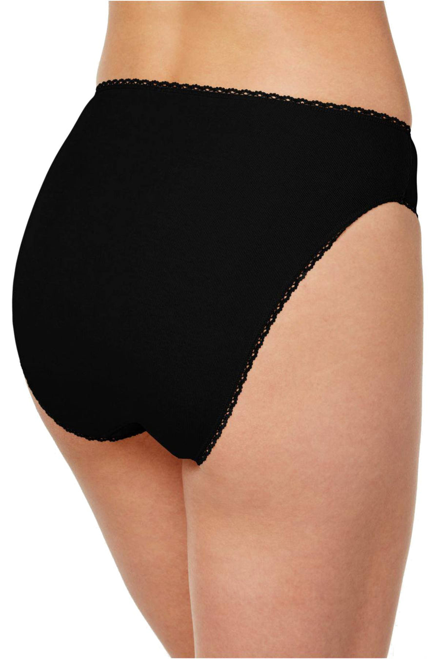 Charter Club Intimates Classic Black High Cut Bikini Brief