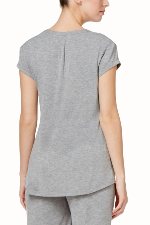 Charter Club Intimates Heather-Grey RapiDry Lounge Tee