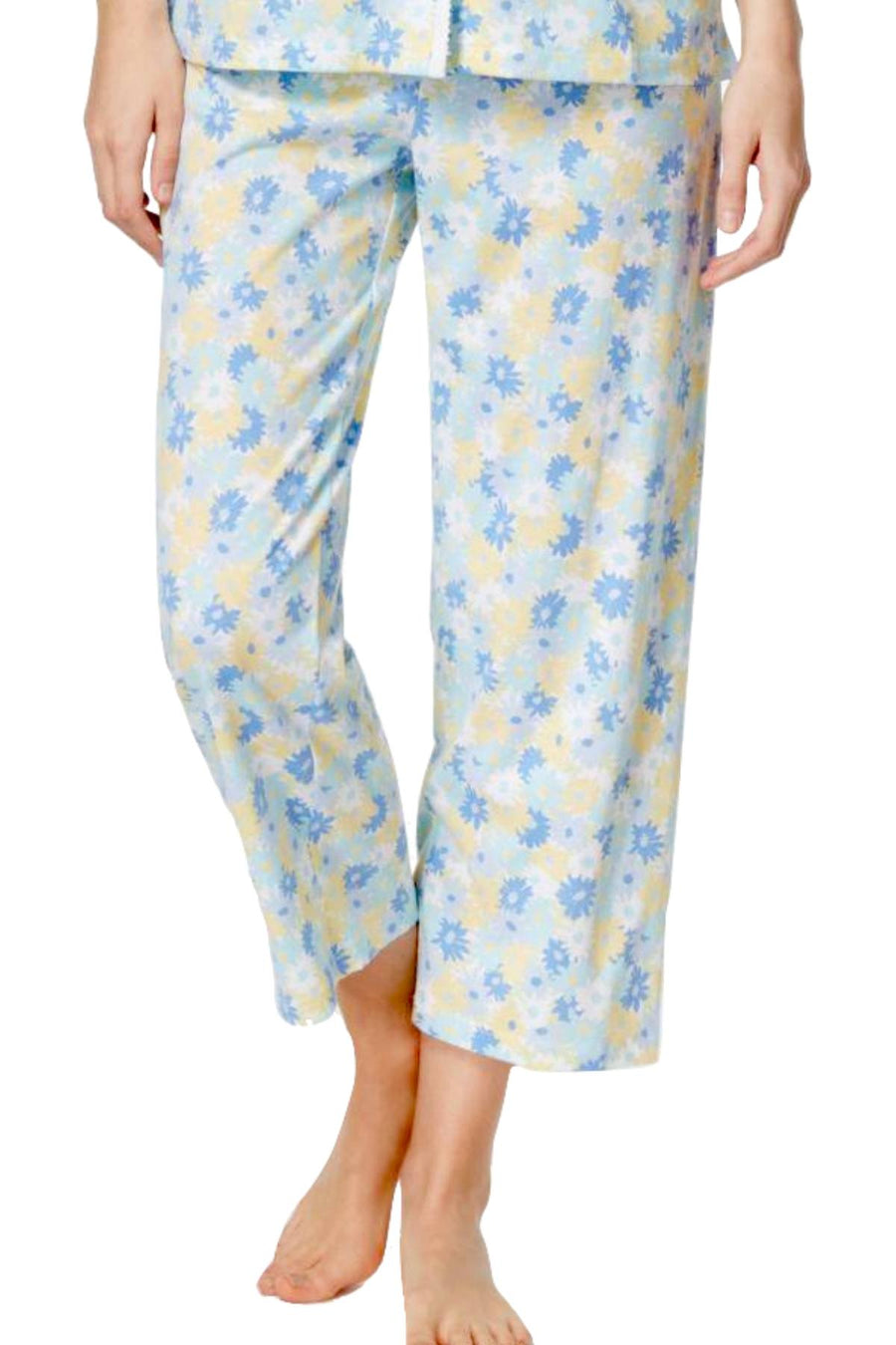 Charter Club Intimates Multi-Daisy Scroll-Print Pajama Set