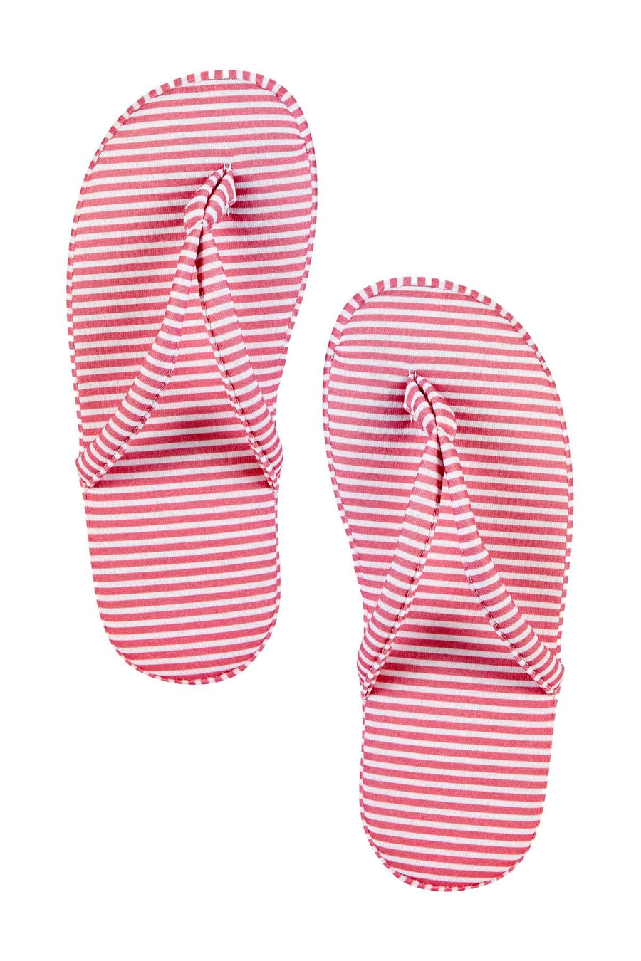Charter Club Intimates Pink-Stripe Flip-Flop Slippers