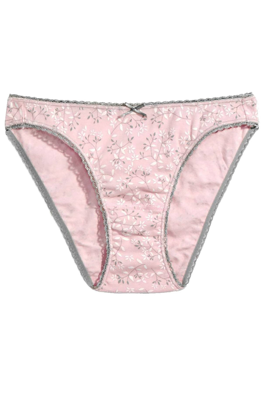 Charter Club Intimates Pink Vines Printed Pretty Cotton Bikini Brief