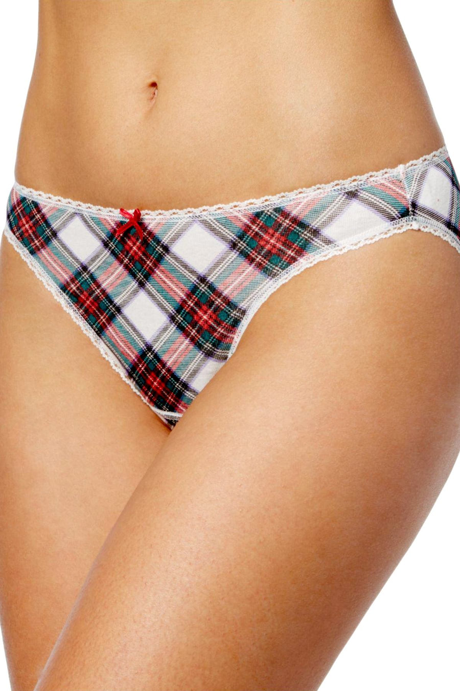 Charter Club Intimates Stewart-Plaid Pretty Cotton Bikini Brief