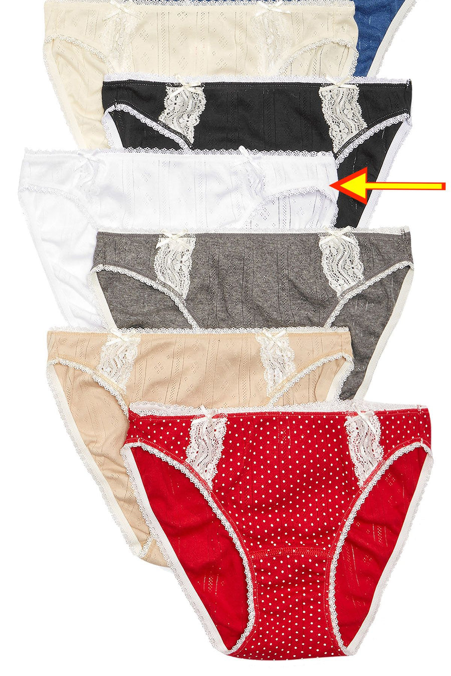 Charter Club Intimates White Pointelle Cotton Bikini Brief