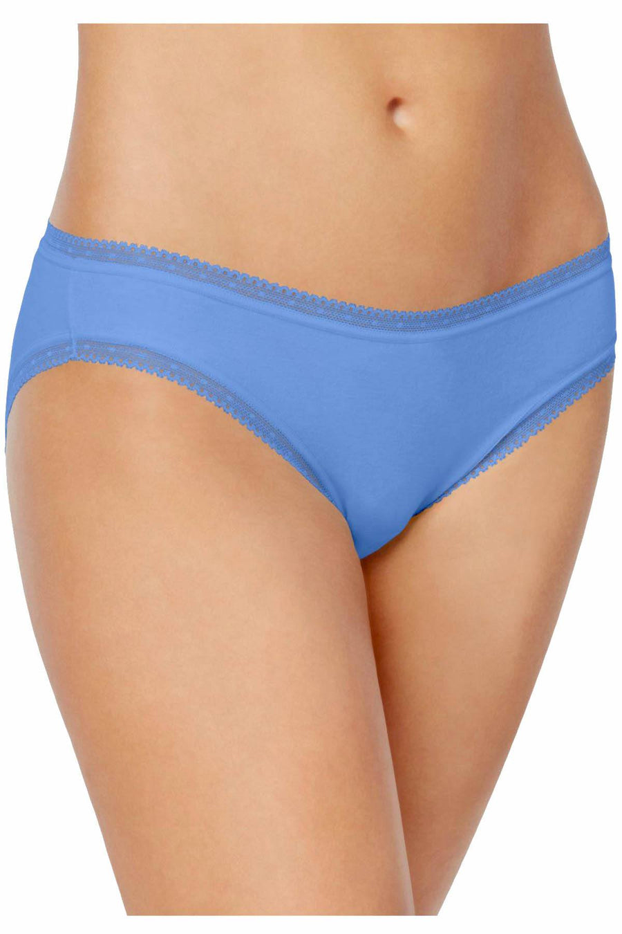Charter Club Intimates Zelda-Blue Modern Essentials Lace-Trim Bikini