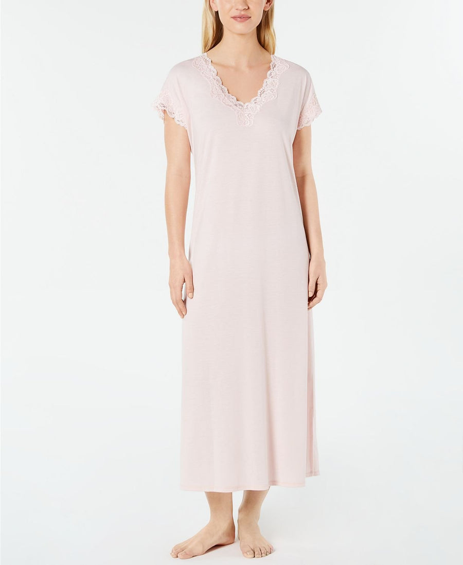 Charter Club Lace Trimmed Soft Modal Knit Nightgown in Potpourri