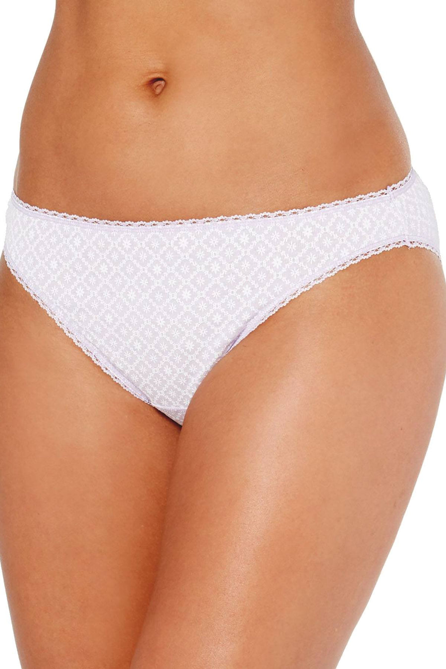 Charter Club Pretty Cotton Bikini in Lavender Geo Print