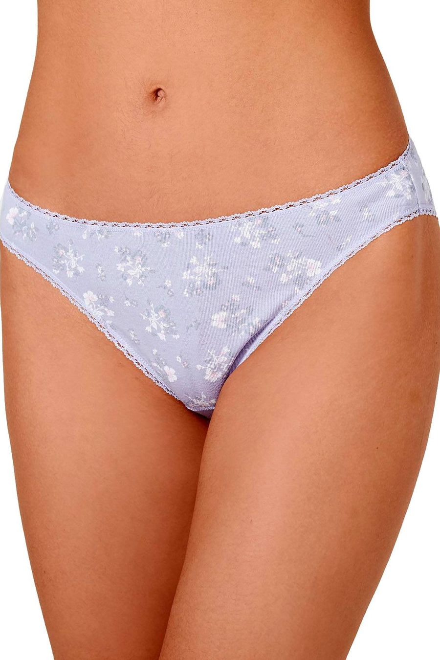 Charter Club Pretty Cotton Bikini in Shaded Lilies