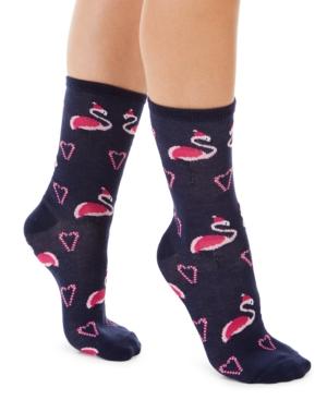 Charter Club Women's Flamingo Crew Socks